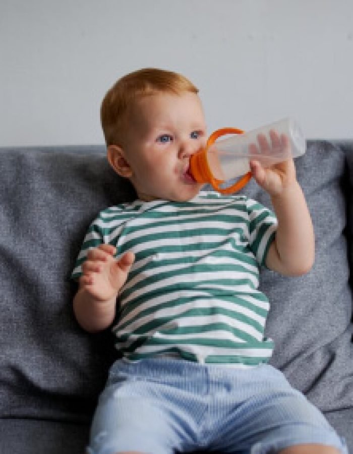 Frosted White Plastic Bottle 400ml